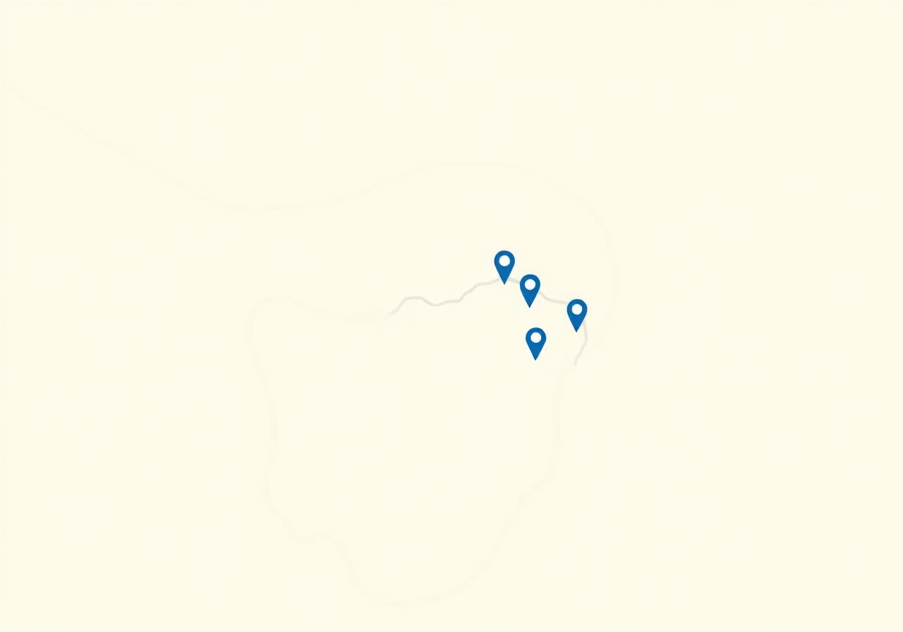 Mapa de Luanda com zonas atendidas pela Vaska